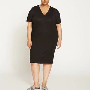 Universal Standard Black Midi Dress